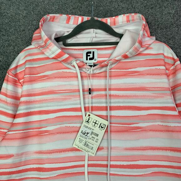NWT Footjoy Watercolor Stripe Pullover Hoodie Women’s Sz S Golf‎ Hiking - Picture 3 of 11